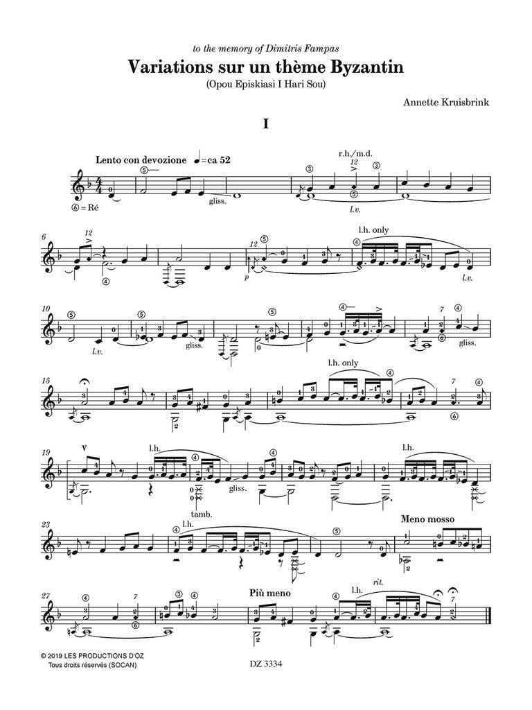 Variations Sur Un Thème Byzantin